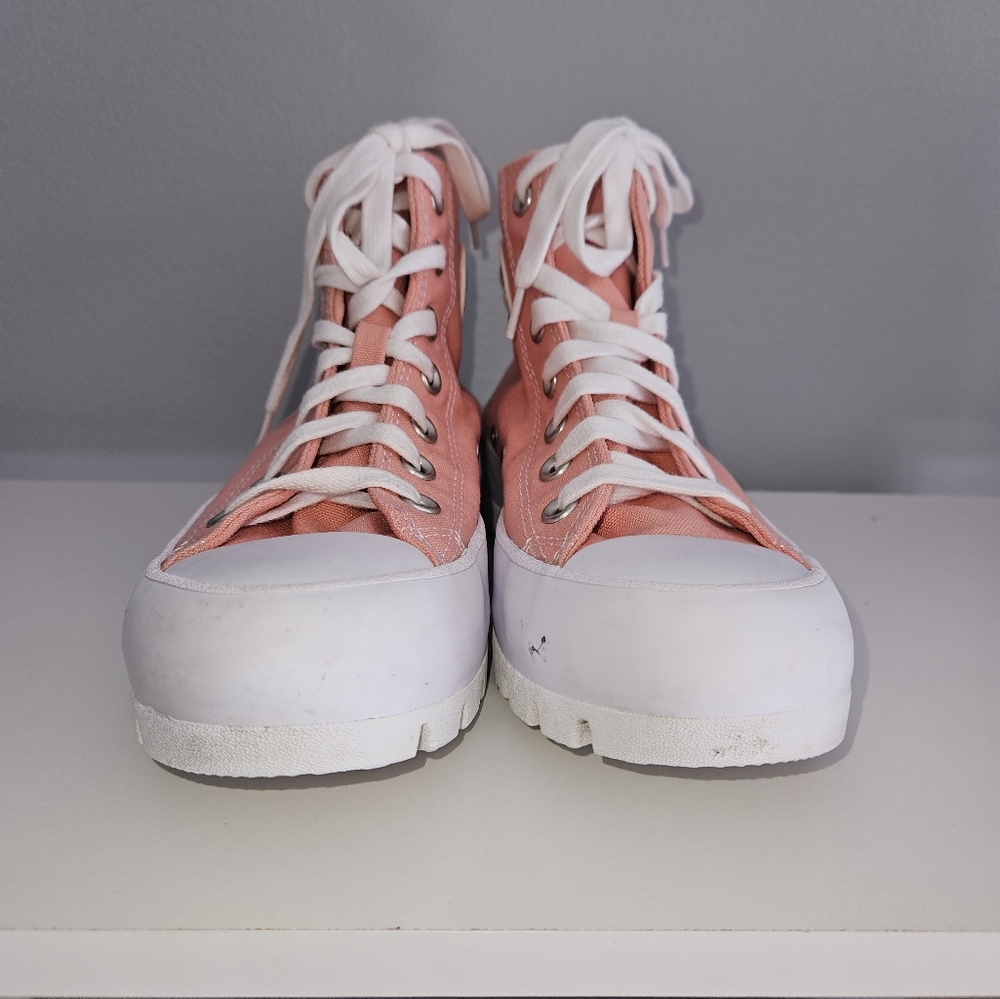 Converse Pink Chuck Taylor All Star Lugged Platform Sneaker - Size 6.5 - Picture 2 of 9
